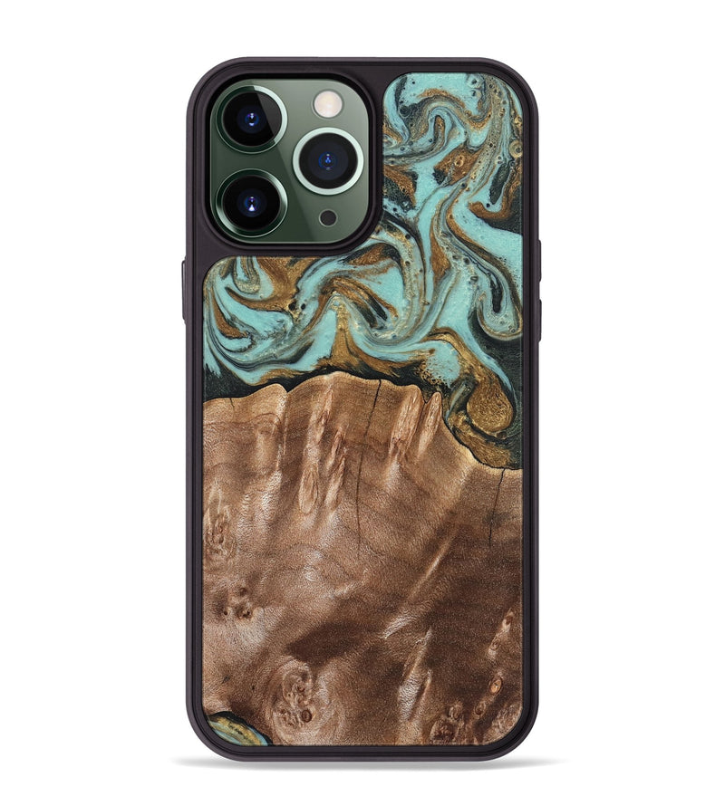 iPhone 13 Pro Max Wood Phone Case - Sydnee (Green, 825267)