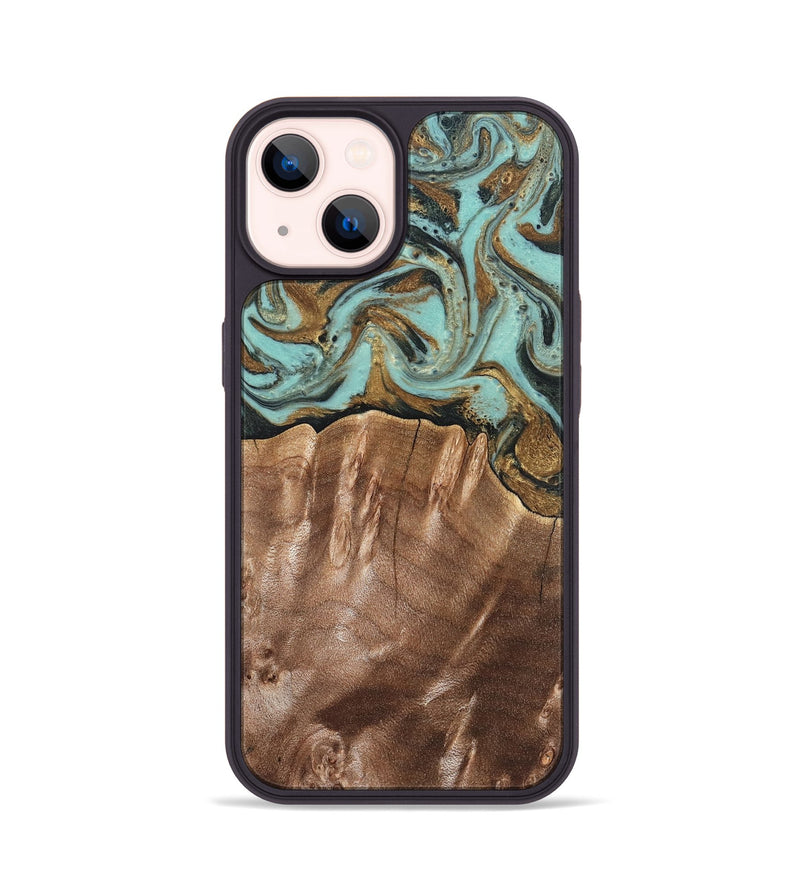 iPhone 14 Wood Phone Case - Sydnee (Green, 825267)