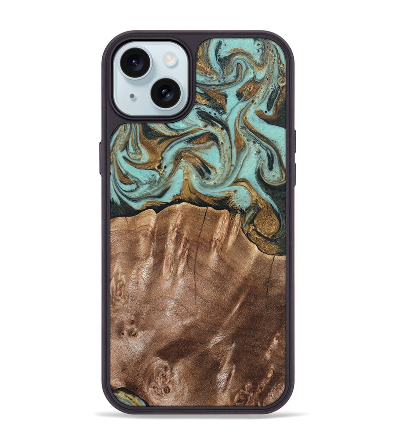 iPhone 15 Plus Wood Phone Case - Sydnee (Green, 825267)