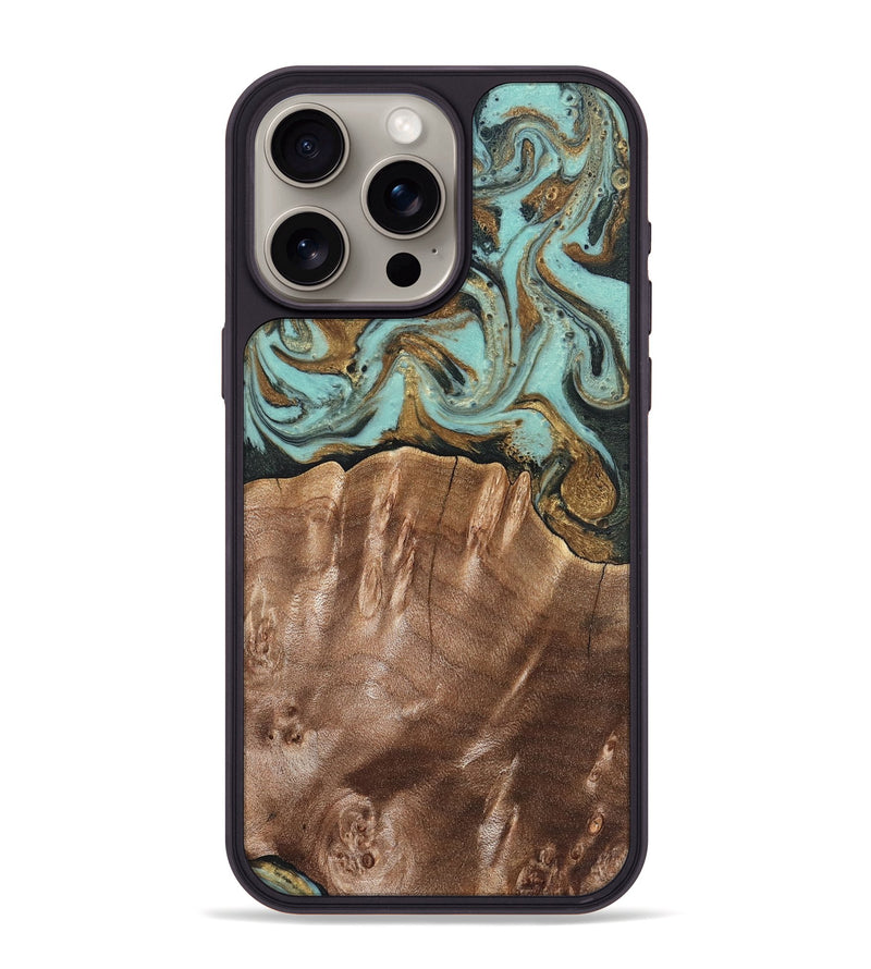 iPhone 15 Pro Max Wood Phone Case - Sydnee (Green, 825267)