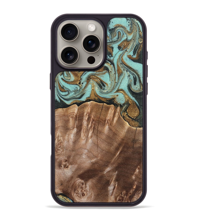 iPhone 16 Pro Max Wood Phone Case - Sydnee (Green, 825267)