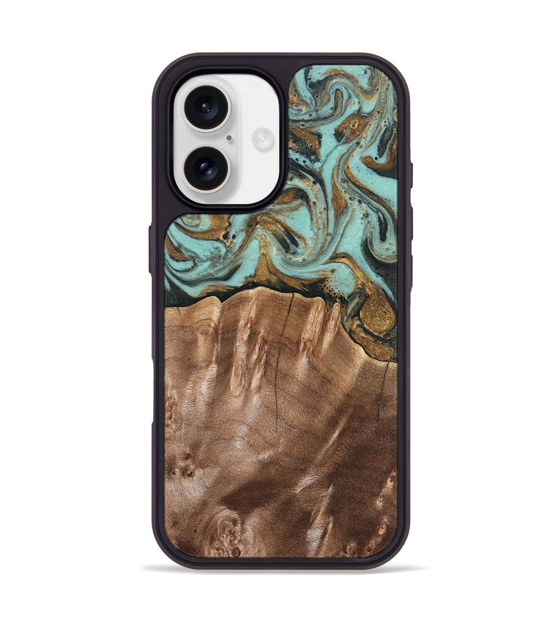 iPhone 17 Wood Phone Case - Sydnee (Green, 825267)