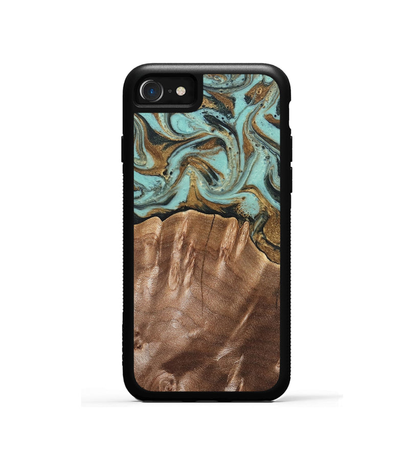 iPhone SE Wood Phone Case - Sydnee (Green, 825267)