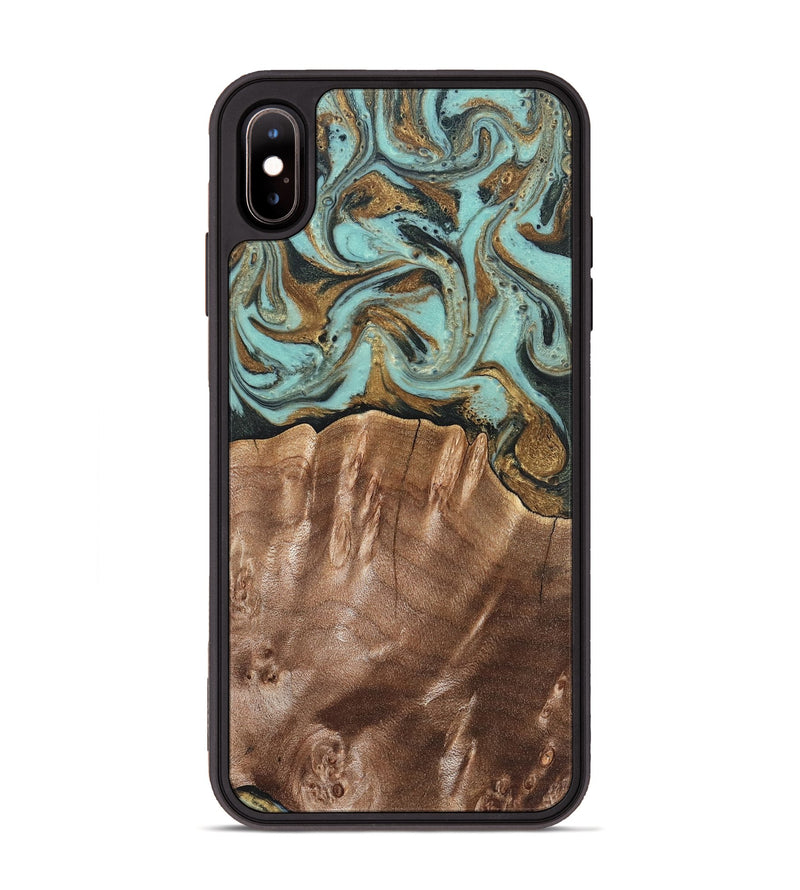 iPhone Xs Max Wood Phone Case - Sydnee (Green, 825267)