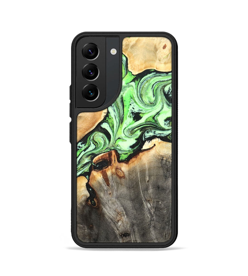 Galaxy S22 Wood Phone Case - Genesis (Green, 825268)