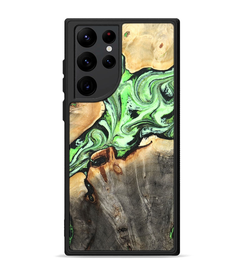 Galaxy S22 Ultra Wood Phone Case - Genesis (Green, 825268)
