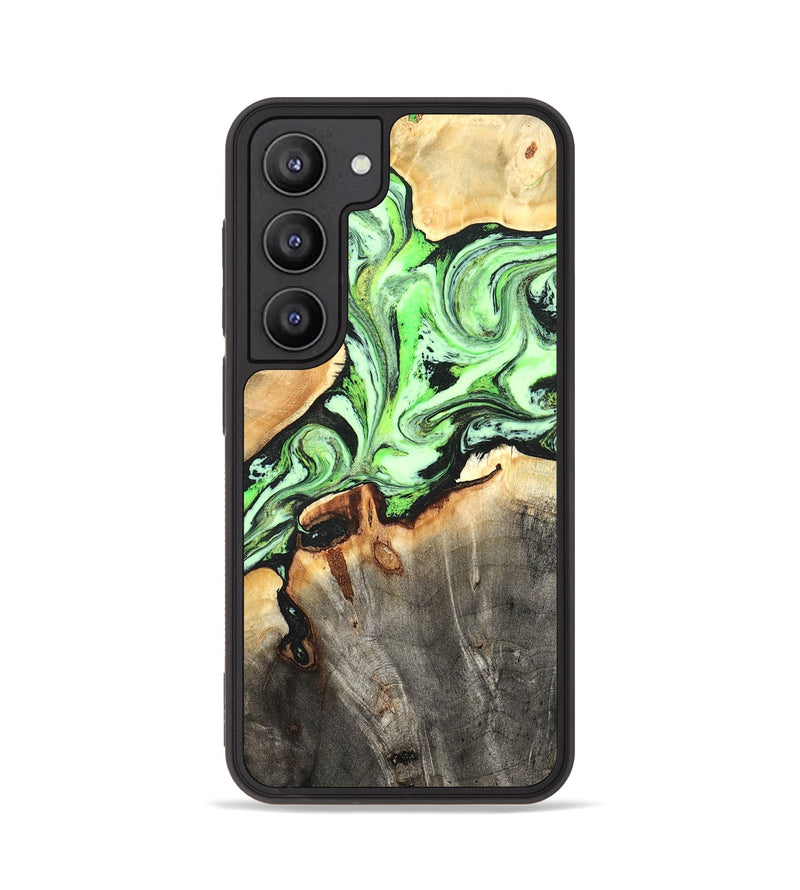 Galaxy S23 Wood Phone Case - Genesis (Green, 825268)