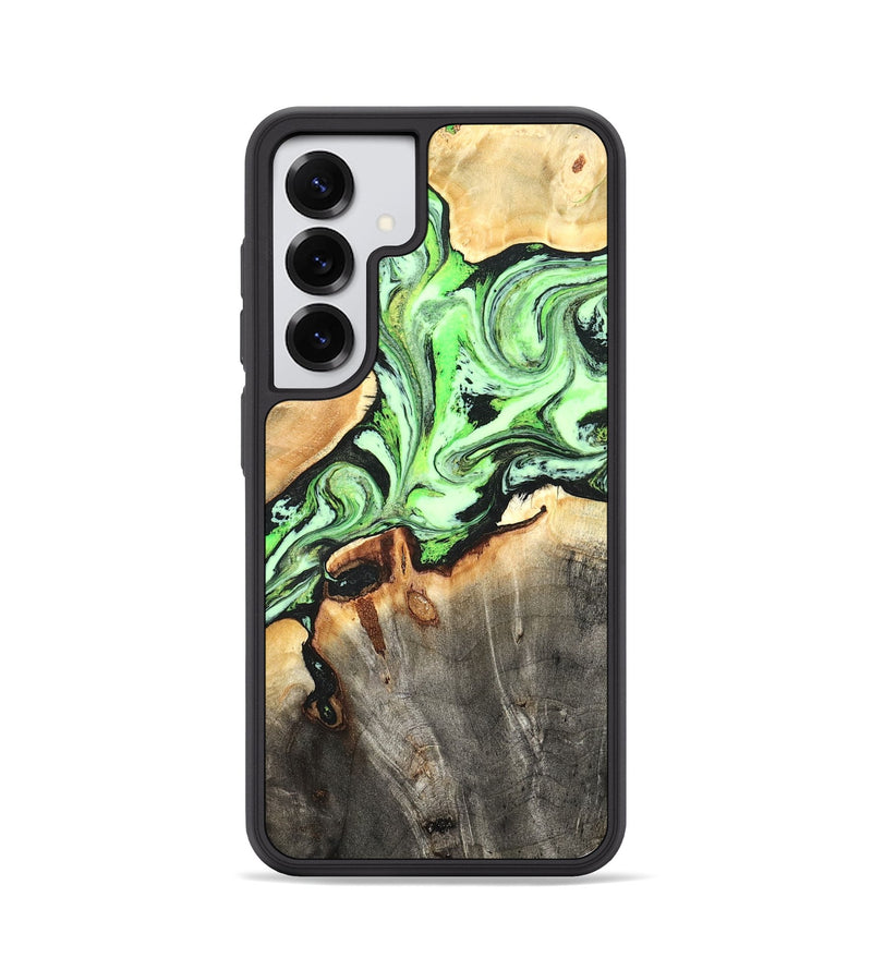 Galaxy S25 Wood Phone Case - Genesis (Green, 825268)