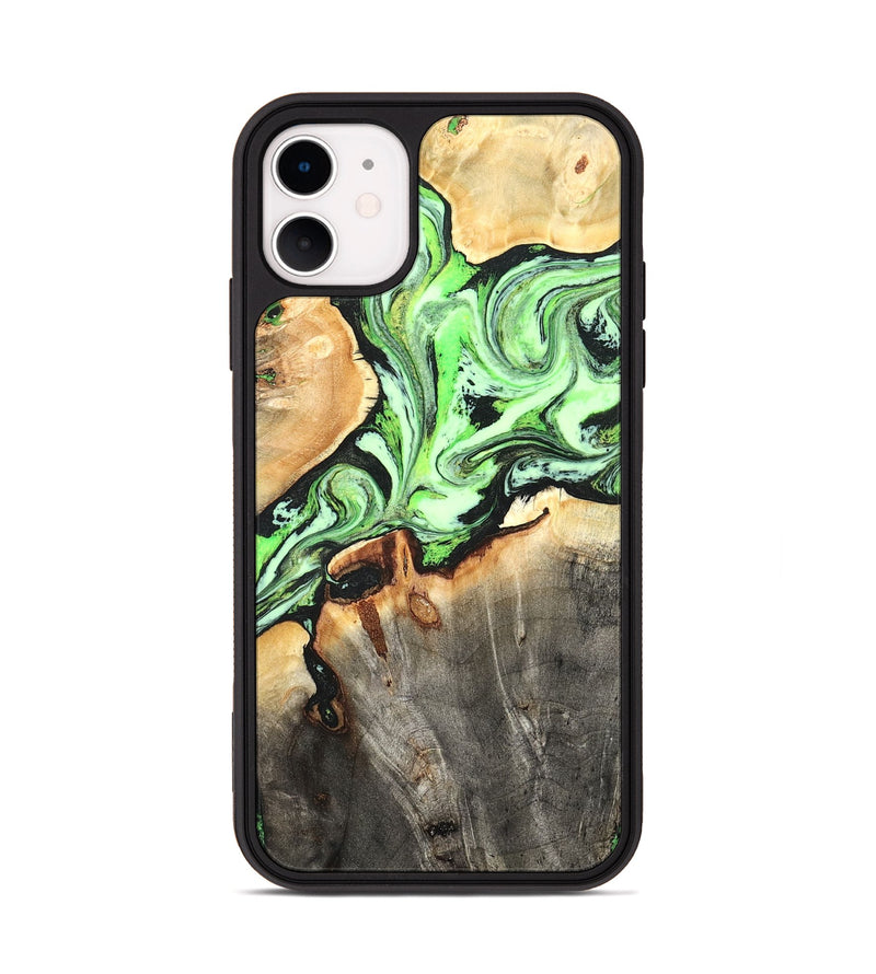 iPhone 11 Wood Phone Case - Genesis (Green, 825268)