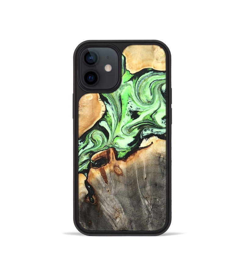 iPhone 12 mini Wood Phone Case - Genesis (Green, 825268)