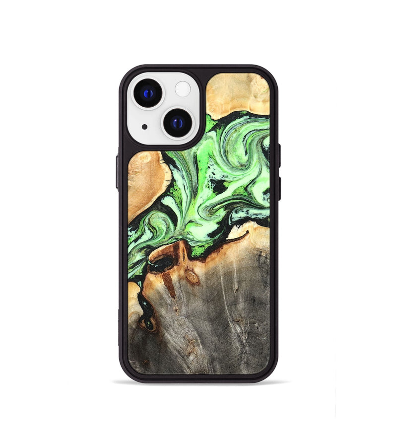iPhone 13 mini Wood Phone Case - Genesis (Green, 825268)