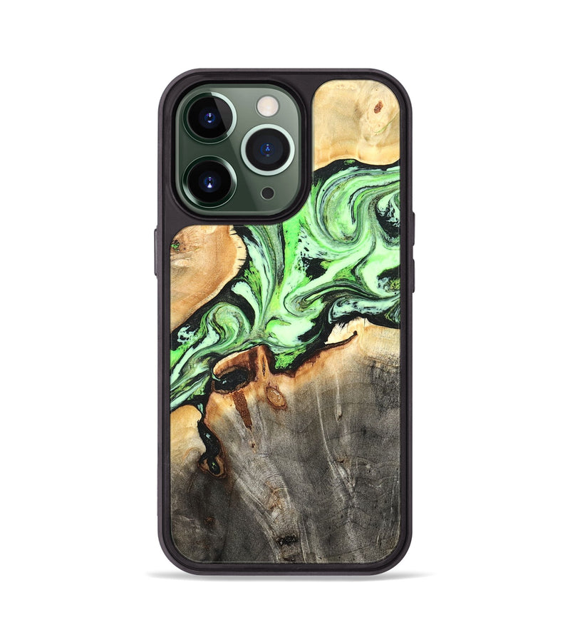 iPhone 13 Pro Wood Phone Case - Genesis (Green, 825268)