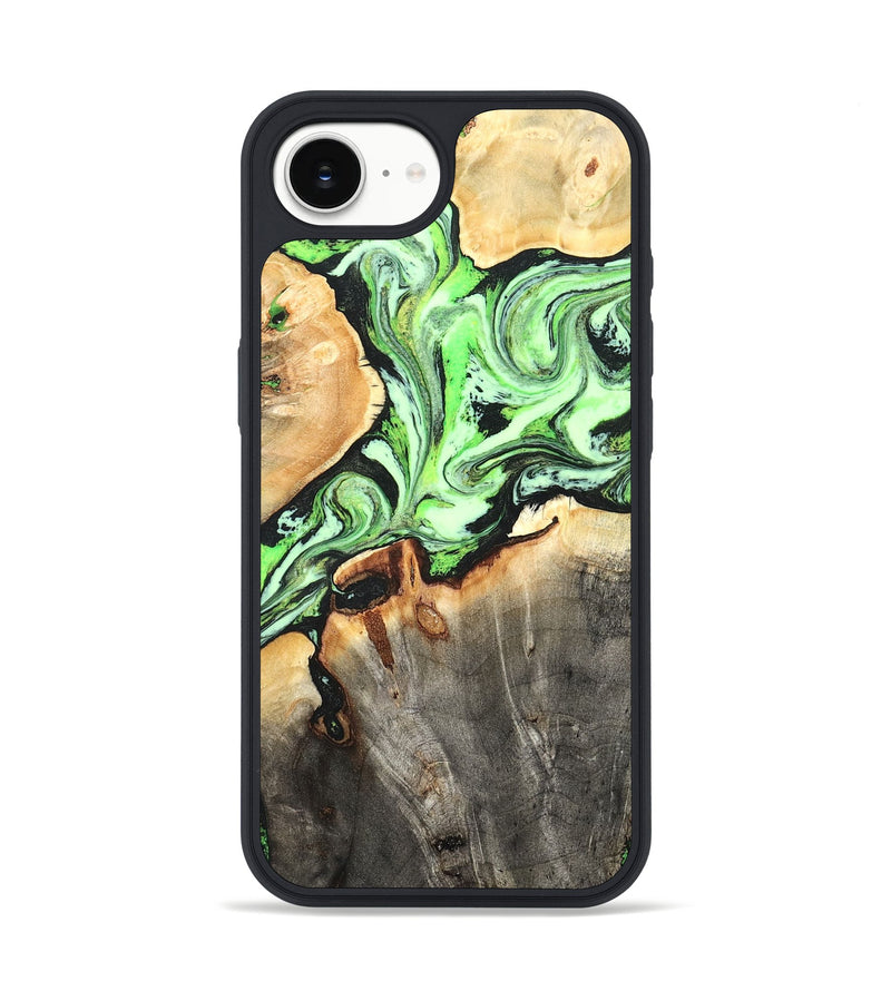 iPhone 16e Wood Phone Case - Genesis (Green, 825268)