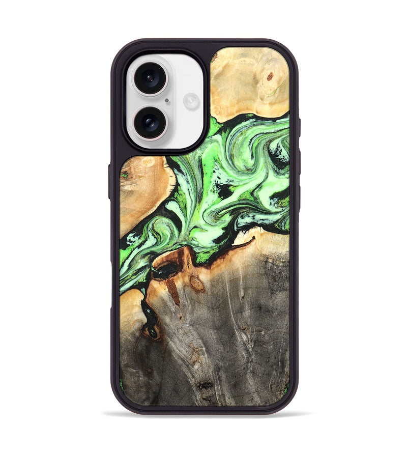 iPhone 17 Wood Phone Case - Genesis (Green, 825268)
