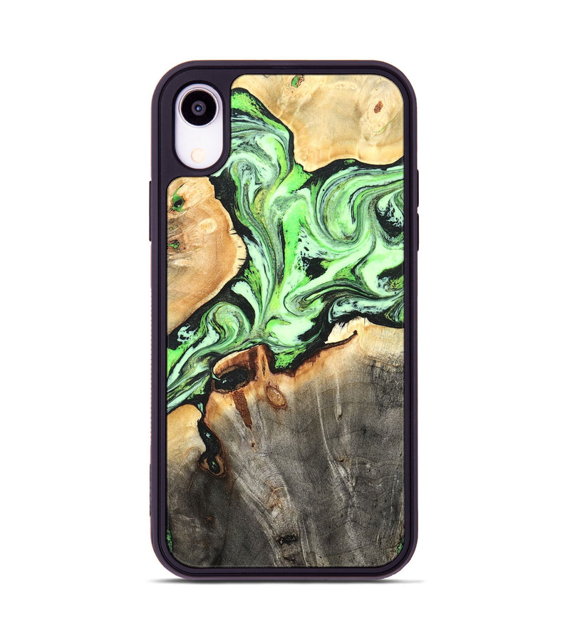 iPhone Xr Wood Phone Case - Genesis (Green, 825268)
