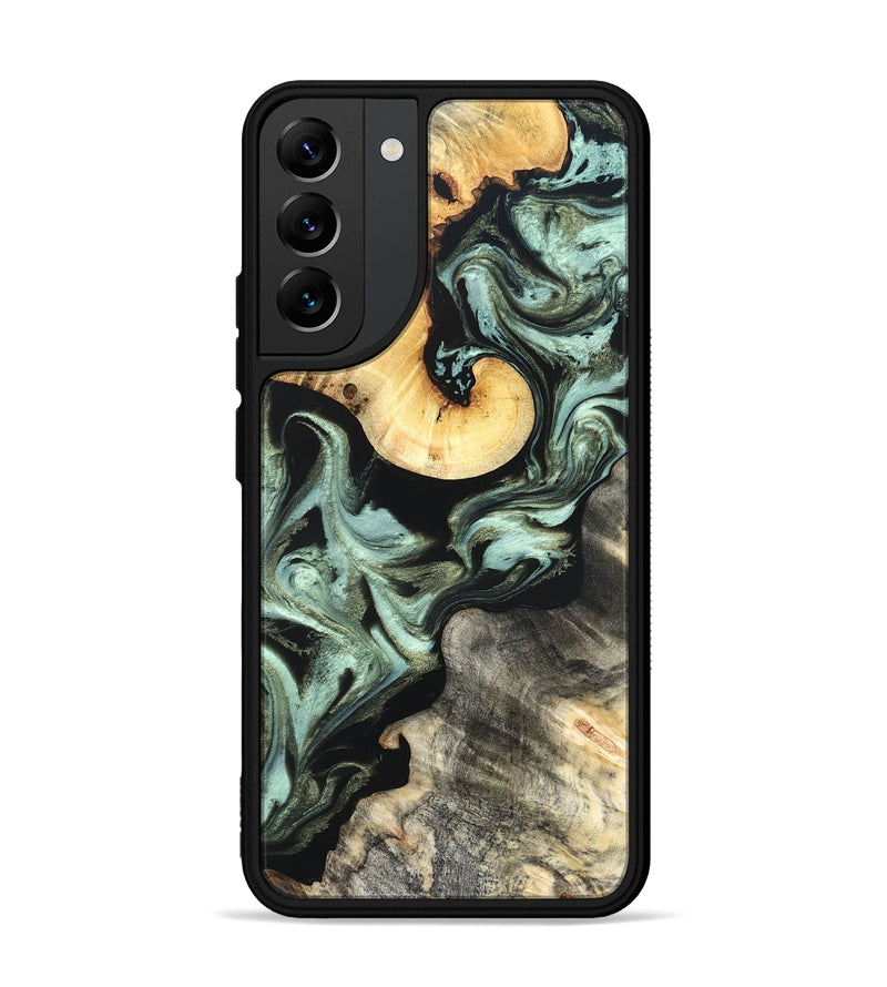 Galaxy S22 Plus Wood Phone Case - Daisy (Green, 825269)
