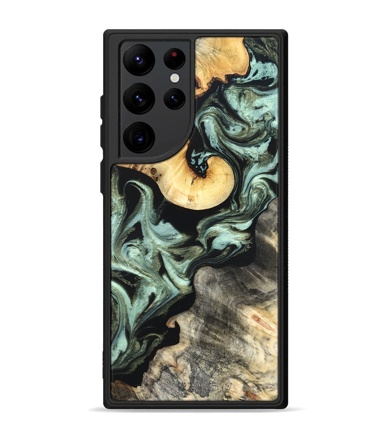 Galaxy S22 Ultra Wood Phone Case - Daisy (Green, 825269)