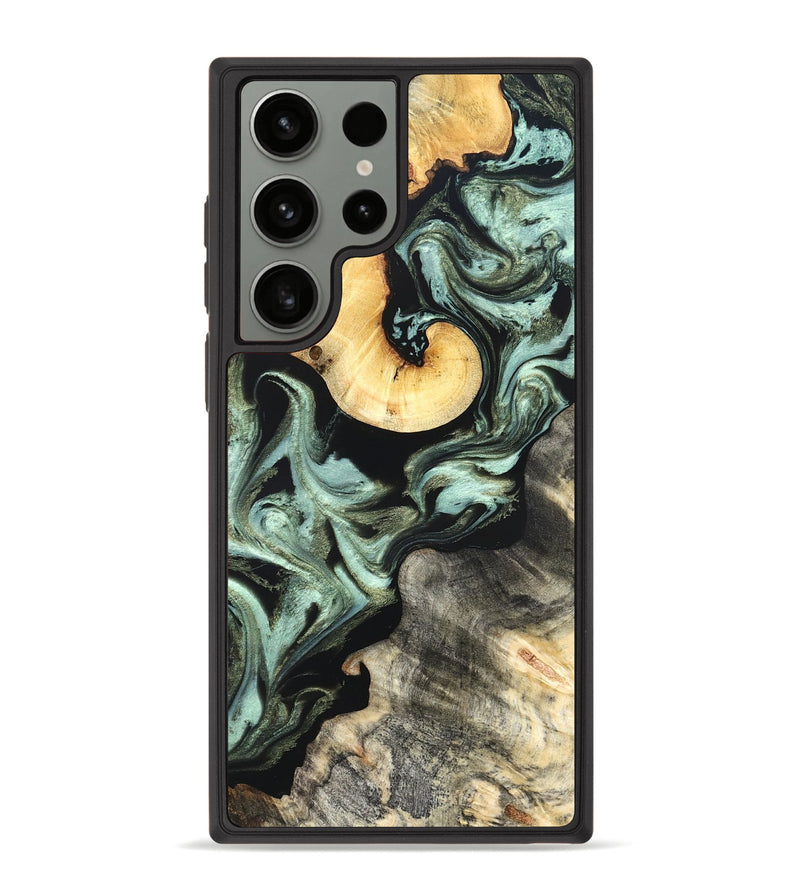 Galaxy S23 Ultra Wood Phone Case - Daisy (Green, 825269)
