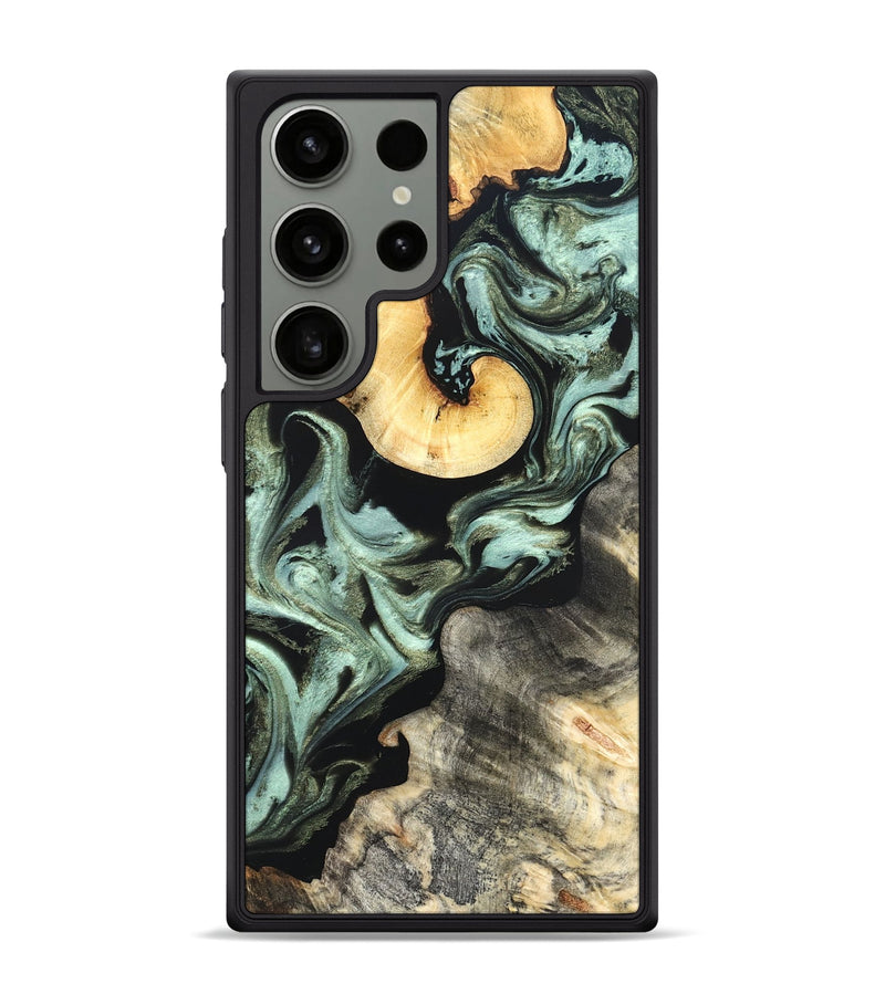Galaxy S24 Ultra Wood Phone Case - Daisy (Green, 825269)