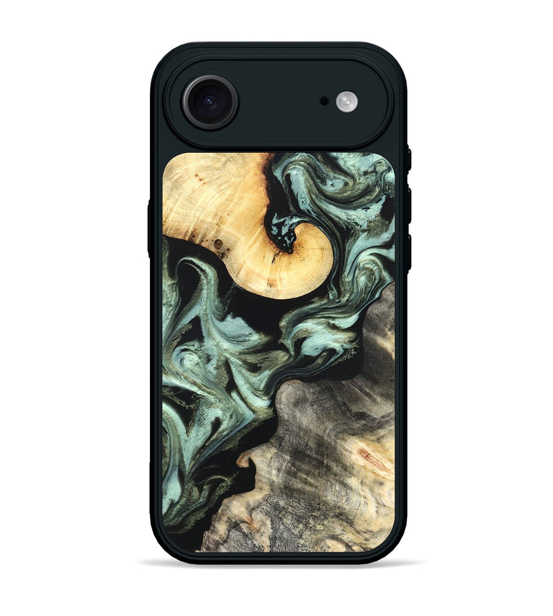 iPhone 17 Air Wood Phone Case - Daisy (Green, 825269)
