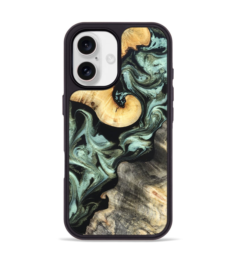 iPhone 17 Wood Phone Case - Daisy (Green, 825269)