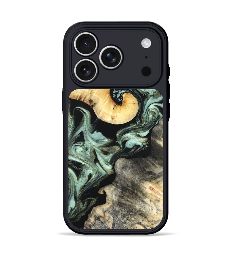 iPhone 17 Pro Wood Phone Case - Daisy (Green, 825269)