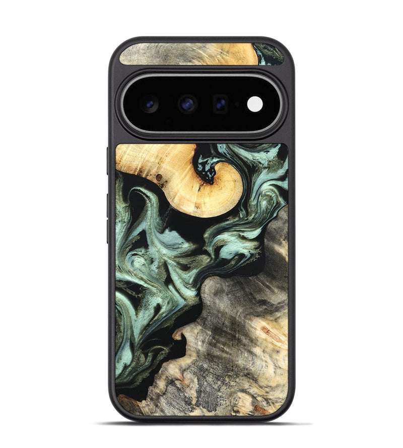 Pixel 11 Pro Wood Phone Case - Daisy (Green, 825269)