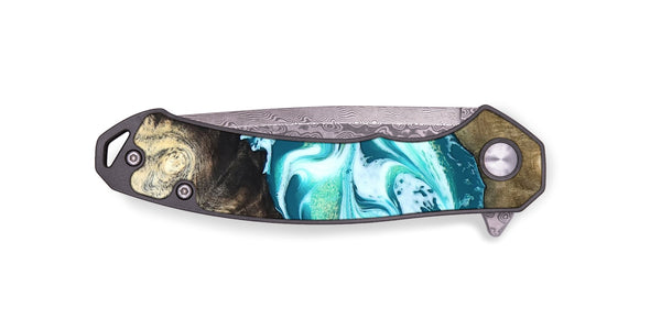EDC Wood Pocket Knife - Caleigh (Green, 825271)