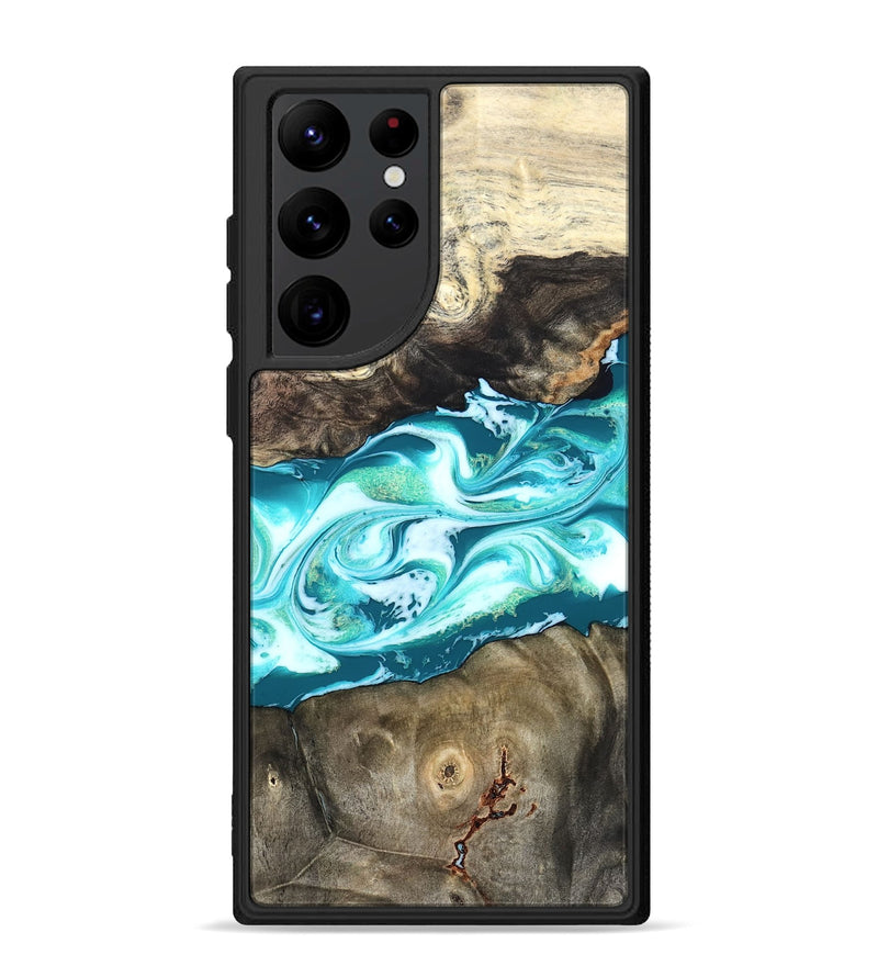 Galaxy S22 Ultra Wood Phone Case - Caleigh (Green, 825271)