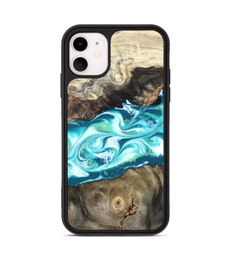 iPhone 11 Wood Phone Case - Caleigh (Green, 825271)