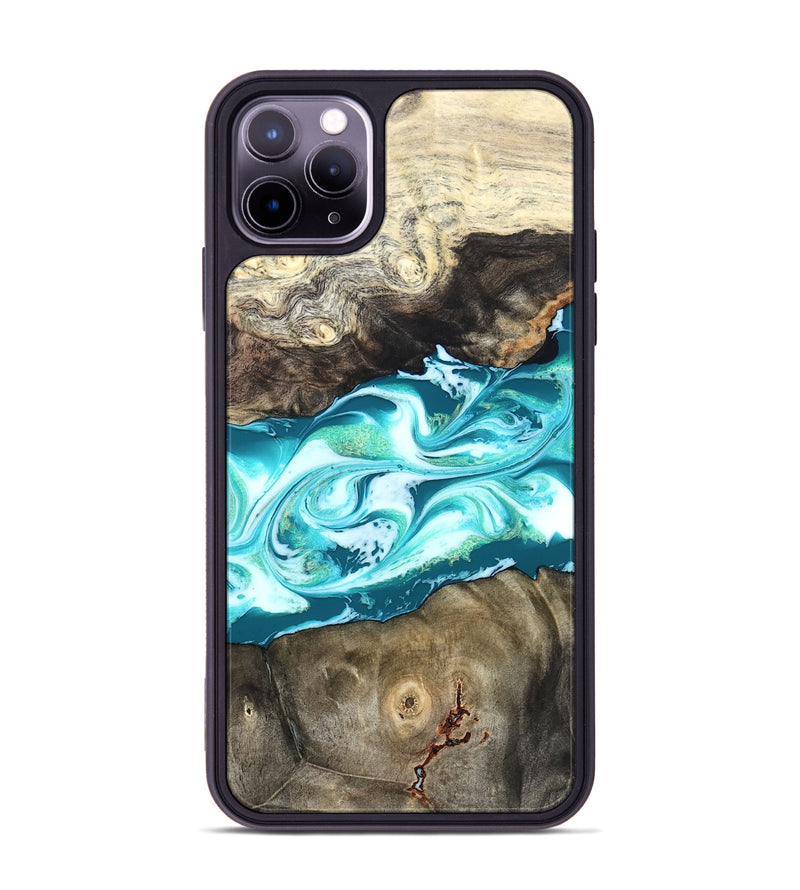 iPhone 11 Pro Max Wood Phone Case - Caleigh (Green, 825271)
