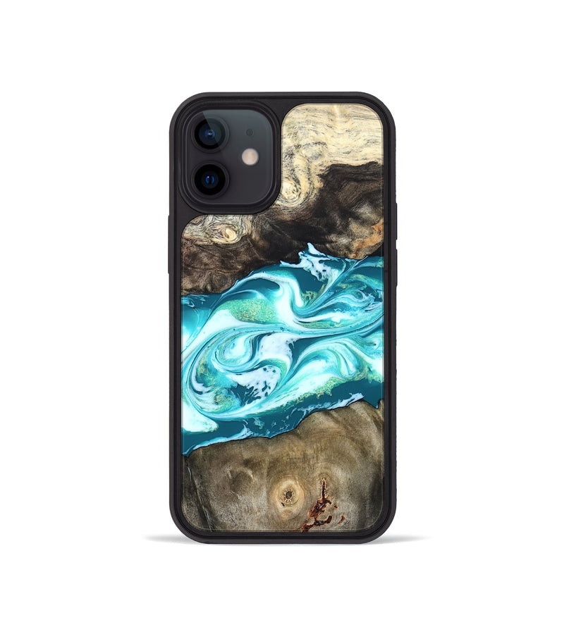 iPhone 12 mini Wood Phone Case - Caleigh (Green, 825271)