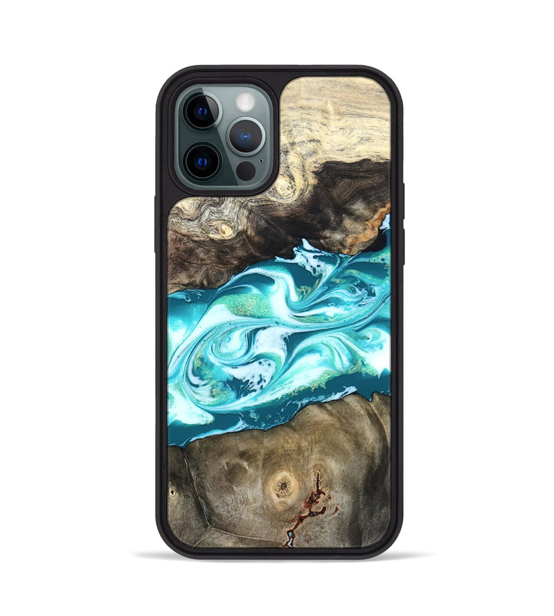 iPhone 12 Pro Wood Phone Case - Caleigh (Green, 825271)
