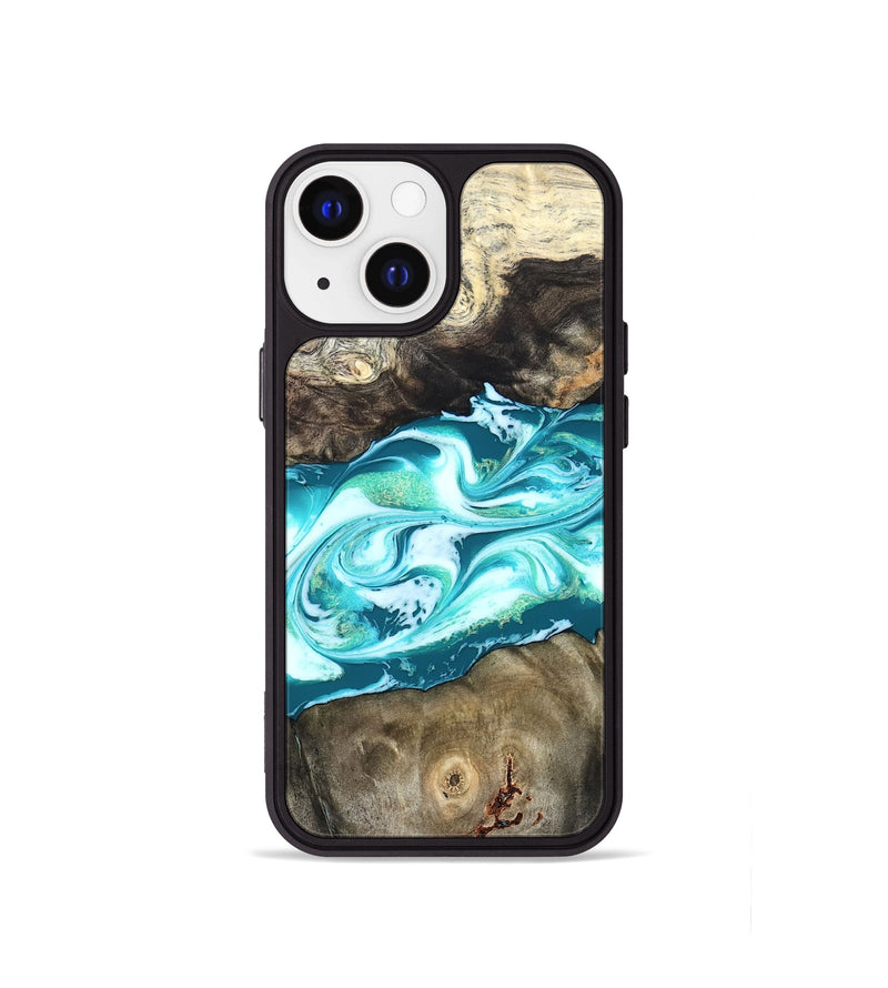 iPhone 13 mini Wood Phone Case - Caleigh (Green, 825271)