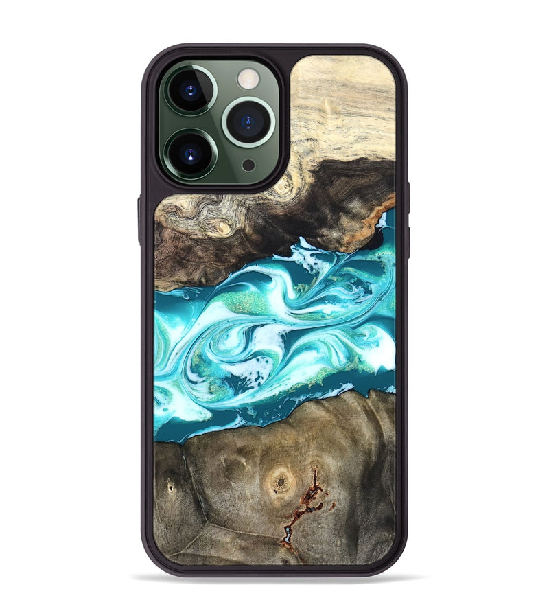 iPhone 13 Pro Max Wood Phone Case - Caleigh (Green, 825271)