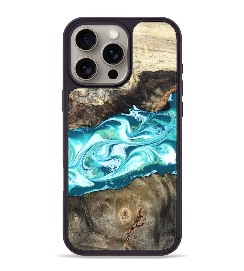 iPhone 16 Pro Max Wood Phone Case - Caleigh (Green, 825271)