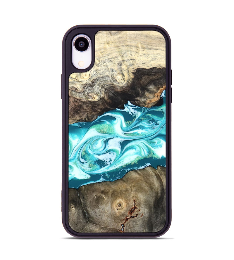 iPhone Xr Wood Phone Case - Caleigh (Green, 825271)
