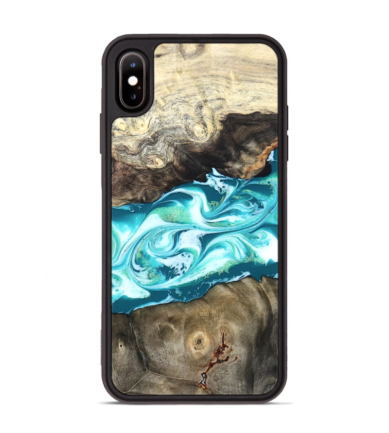 iPhone Xs Max Wood Phone Case - Caleigh (Green, 825271)
