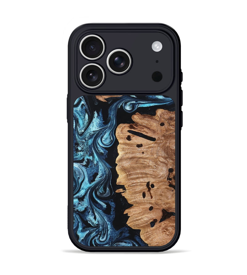 iPhone 17 Pro Wood Phone Case - Otho (Blue, 825272)