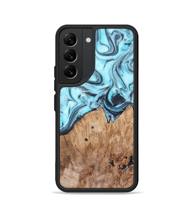 Galaxy S22 Wood Phone Case - Adaline (Blue, 825273)
