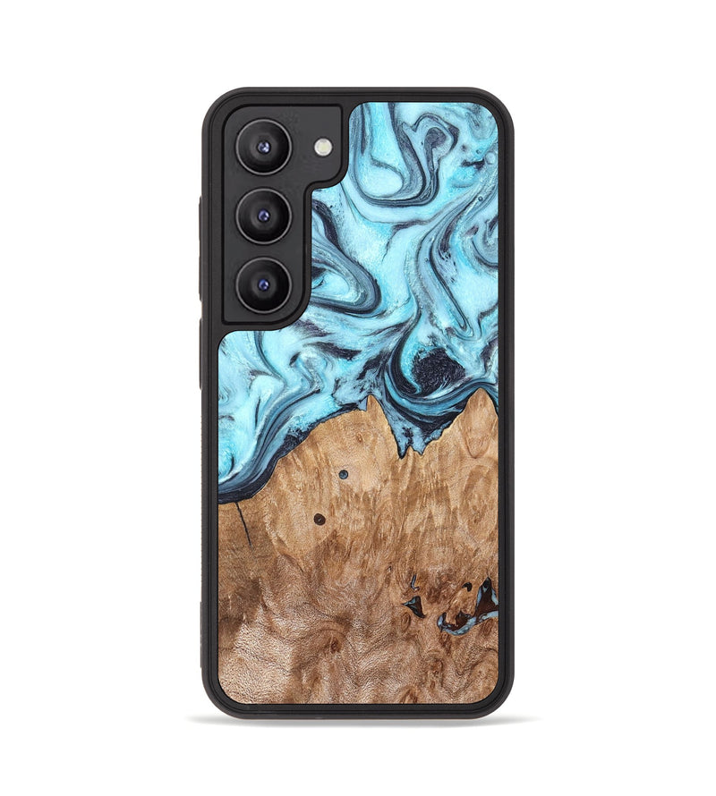Galaxy S23 Wood Phone Case - Adaline (Blue, 825273)
