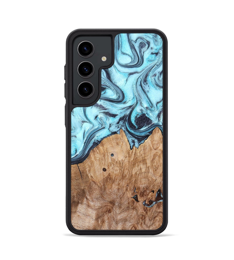 Galaxy S24 Wood Phone Case - Adaline (Blue, 825273)
