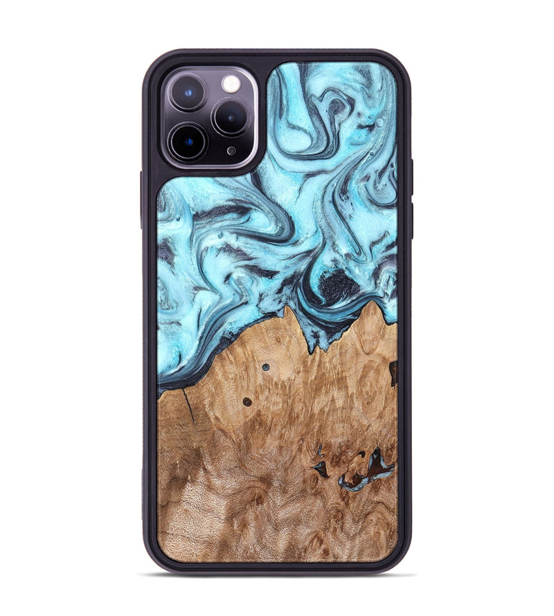 iPhone 11 Pro Max Wood Phone Case - Adaline (Blue, 825273)