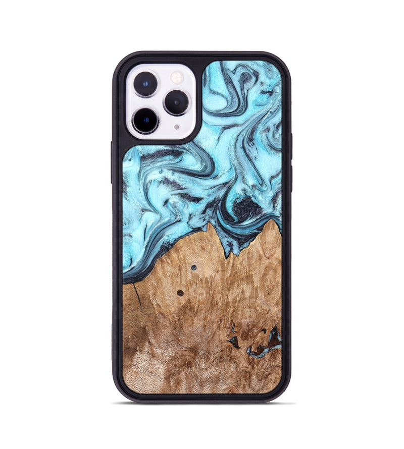 iPhone 11 Pro Wood Phone Case - Adaline (Blue, 825273)