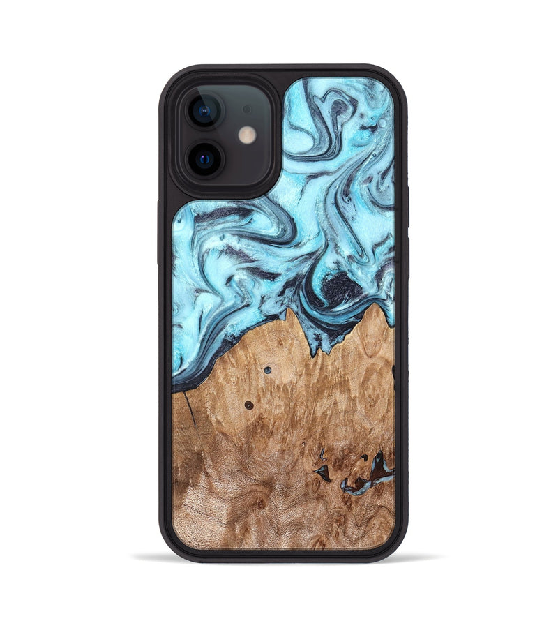 iPhone 12 Wood Phone Case - Adaline (Blue, 825273)