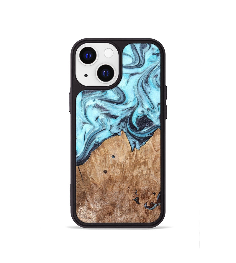 iPhone 13 mini Wood Phone Case - Adaline (Blue, 825273)