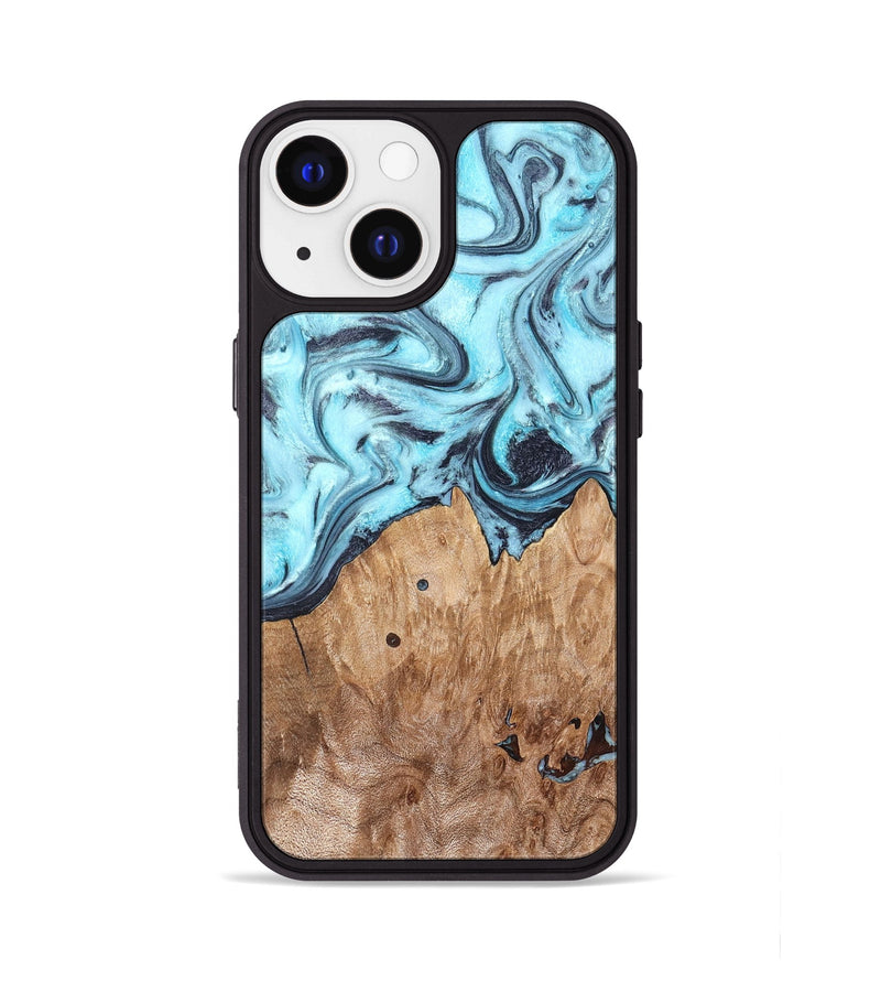 iPhone 13 Wood Phone Case - Adaline (Blue, 825273)