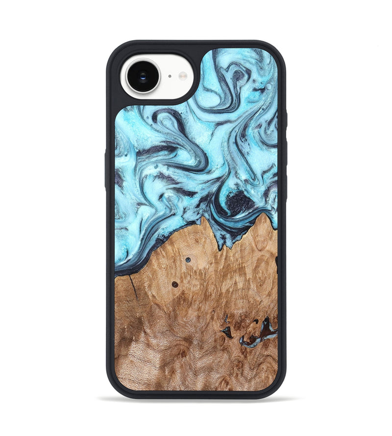 iPhone 17e Wood Phone Case - Adaline (Blue, 825273)