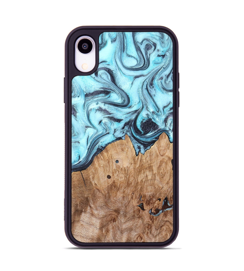 iPhone Xr Wood Phone Case - Adaline (Blue, 825273)