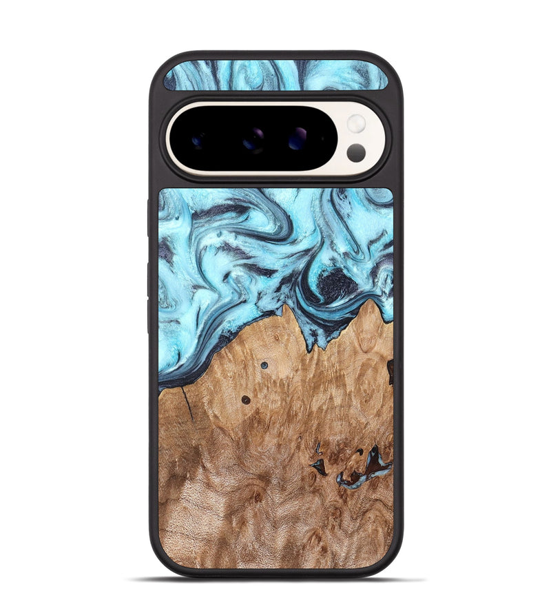 Pixel 9 Wood Phone Case - Adaline (Blue, 825273)